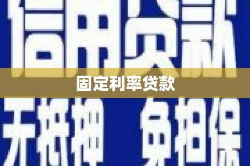永嘉固定利率贷款