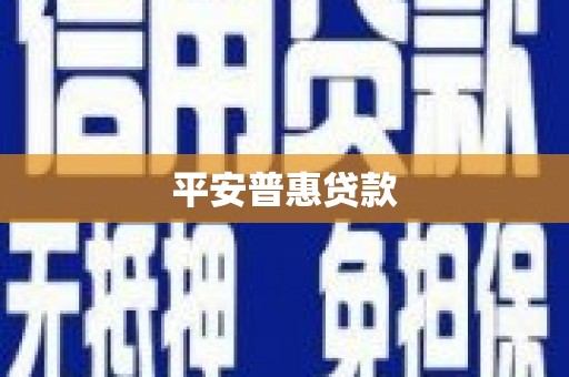 永嘉平安普惠贷款