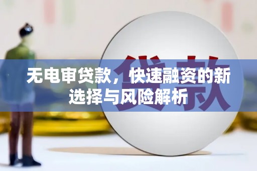 永嘉无电审贷款，快速融资的新选择与风险解析
