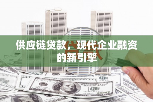 永嘉供应链贷款，现代企业融资的新引擎