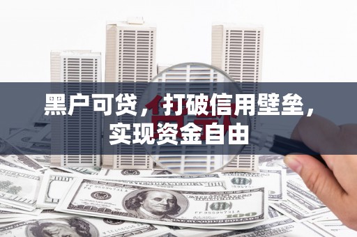永嘉黑户可贷，打破信用壁垒，实现资金自由