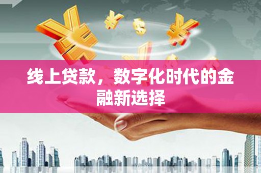 永嘉线上贷款，数字化时代的金融新选择