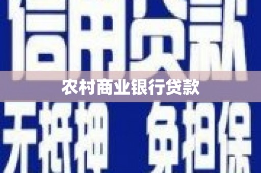 永嘉农村商业银行贷款
