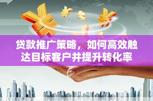 永嘉贷款推广策略，如何高效触达目标客户并提升转化率