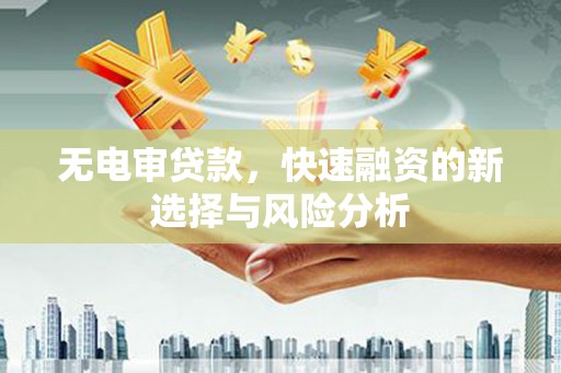 永嘉无电审贷款，快速融资的新选择与风险分析