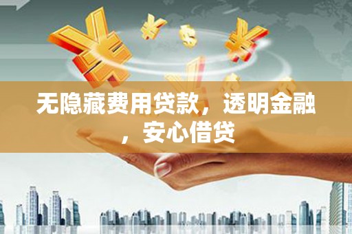 永嘉无隐藏费用贷款，透明金融，安心借贷