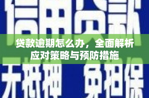 永嘉贷款逾期怎么办，全面解析应对策略与预防措施