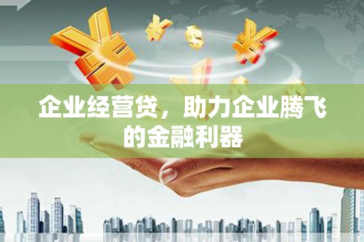 永嘉企业经营贷，助力企业腾飞的金融利器