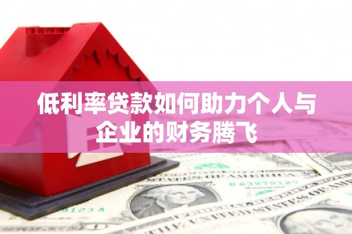 永嘉低利率贷款如何助力个人与企业的财务腾飞