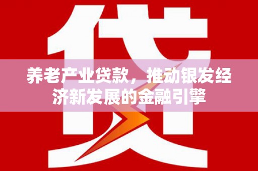 永嘉养老产业贷款，推动银发经济新发展的金融引擎