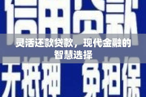 永嘉灵活还款贷款，现代金融的智慧选择