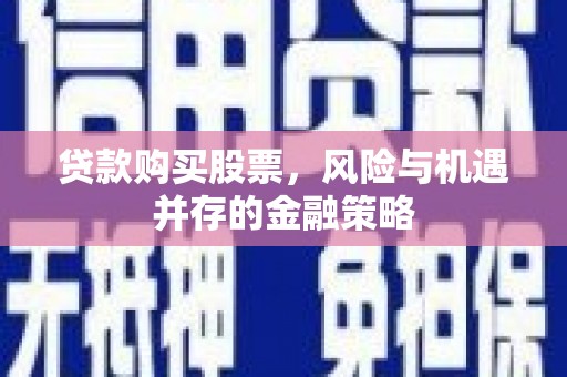 永嘉贷款购买股票，风险与机遇并存的金融策略
