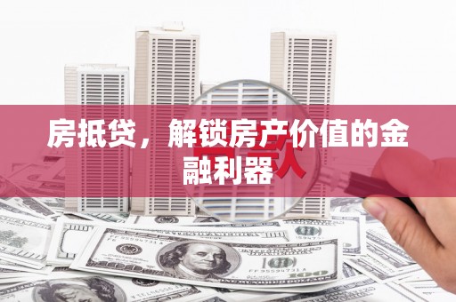 永嘉房抵贷，解锁房产价值的金融利器