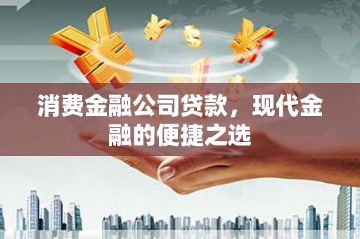 永嘉消费金融公司贷款，现代金融的便捷之选